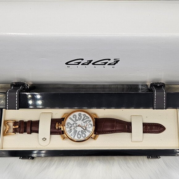 Gaga Milano Other - Milano Brown Leather Watch
